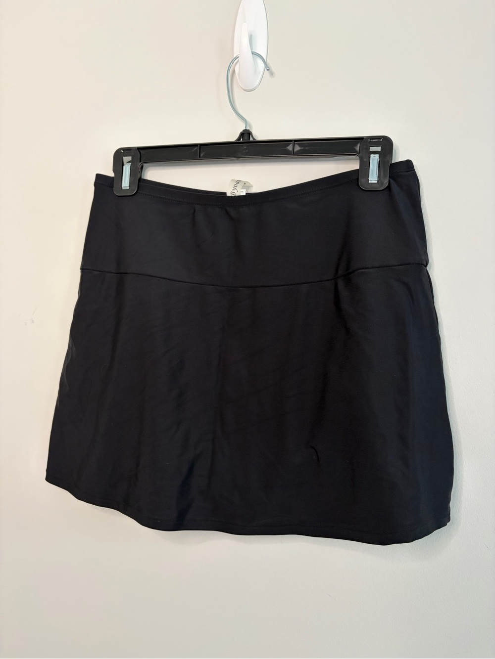 Black Swim Skort - Women's Bikini Bottom Cover - Picture 2 of 5